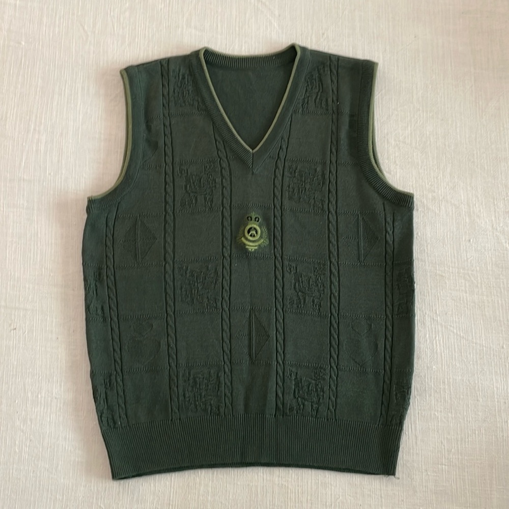 Forest green sweater vest